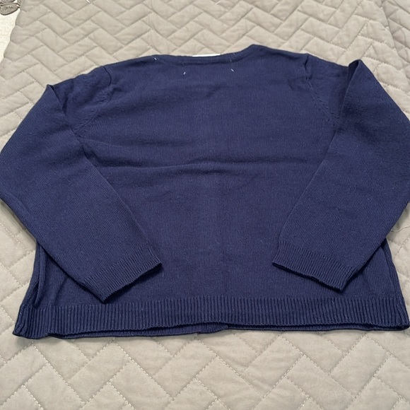 H&M Navy Fine-knit Cotton Cardigan/ NWT/4T - Picture 9 of 9